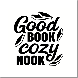 Good Book Cozy Nook Posters and Art